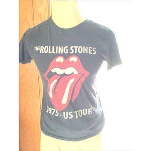 Rolling Stones Size Small Short Sleeve 1975 US Tour Graphic Band T-shirt…